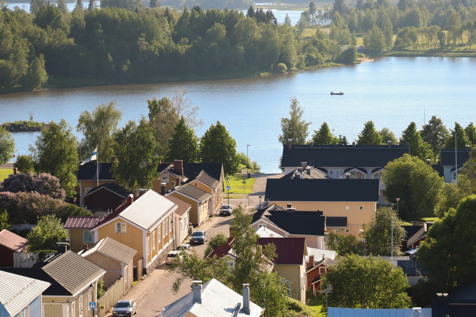 Old Raahe photographed from above.